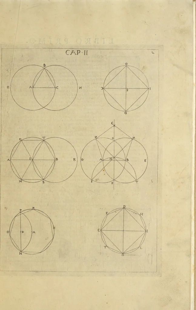 An illustration from La pratica di prospettiva, 1596, leaf 14
