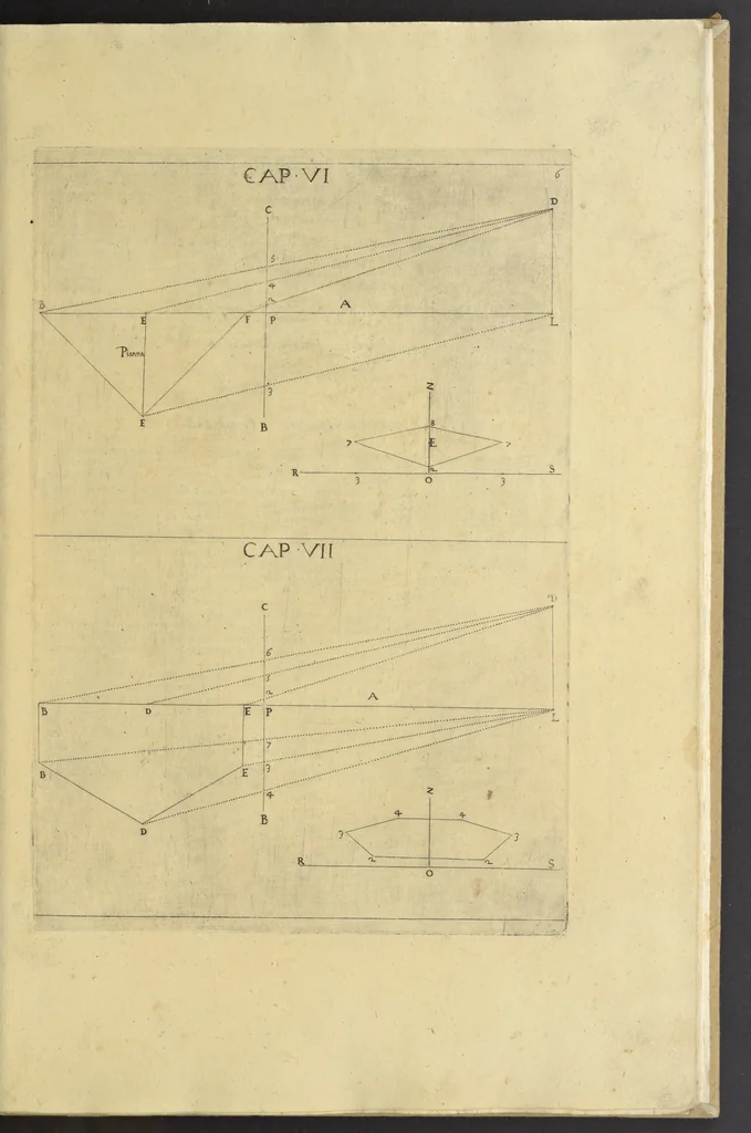 An illustration from La pratica di prospettiva, 1596, leaf 22