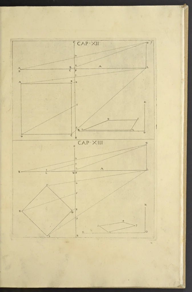An illustration from La pratica di prospettiva, 1596, leaf 28