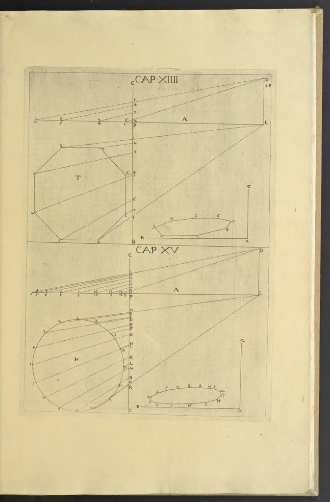 An illustration from La pratica di prospettiva, 1596, leaf 30