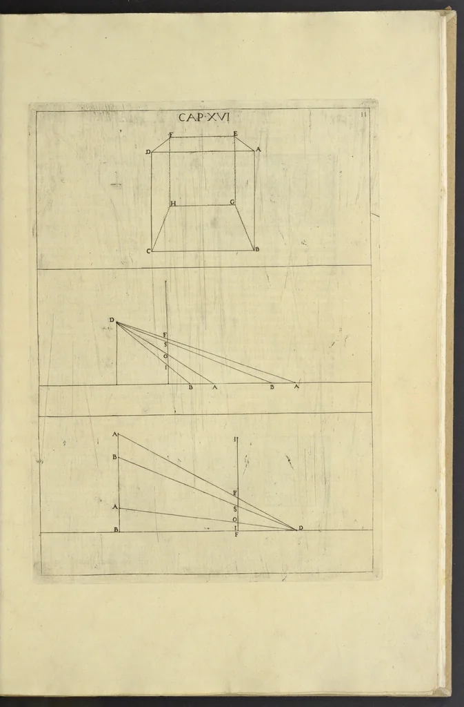 An illustration from La pratica di prospettiva, 1596, leaf 32