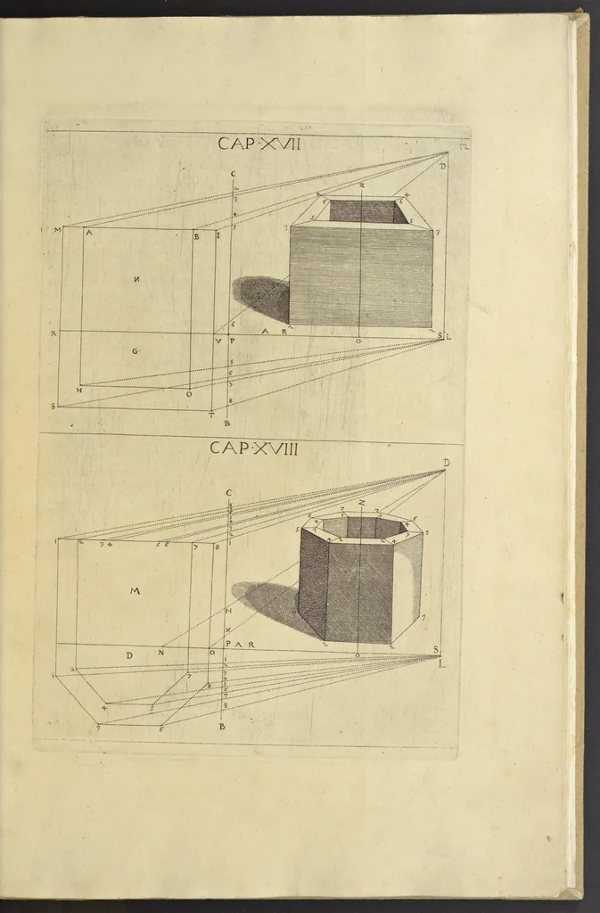 An illustration from La pratica di prospettiva, 1596, leaf 34