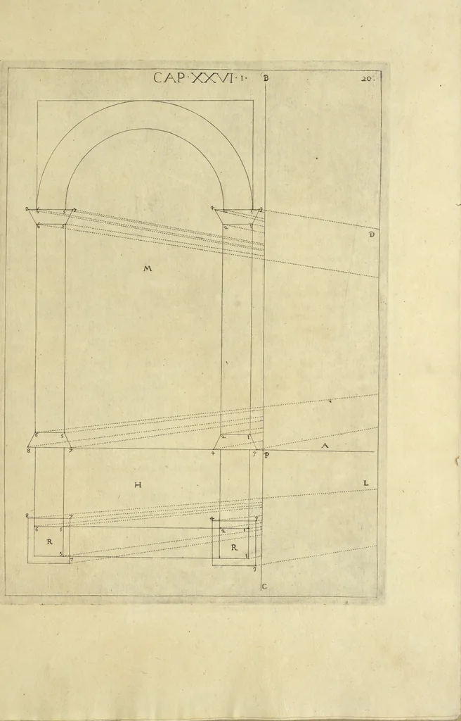 An illustration from La pratica di prospettiva, 1596, leaf 50