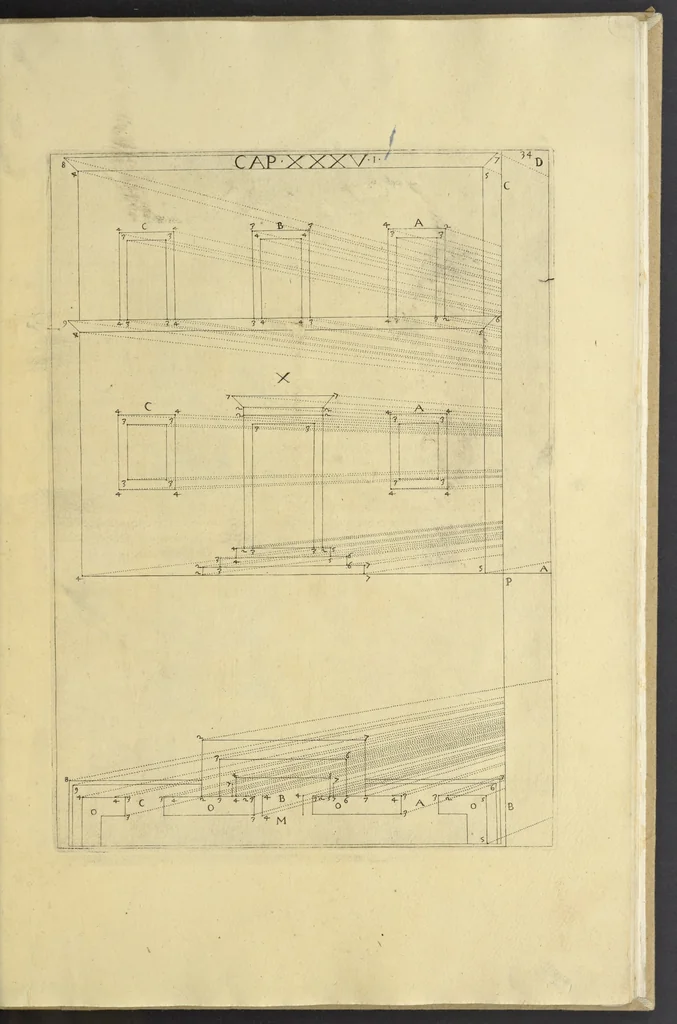 An illustration from La pratica di prospettiva, 1596, leaf 78
