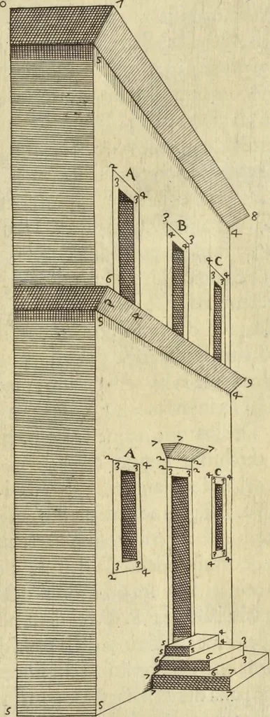 An illustration from La pratica di prospettiva, 1596, leaf 80