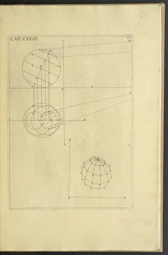 An illustration from La pratica di prospettiva, 1596, leaf 84
