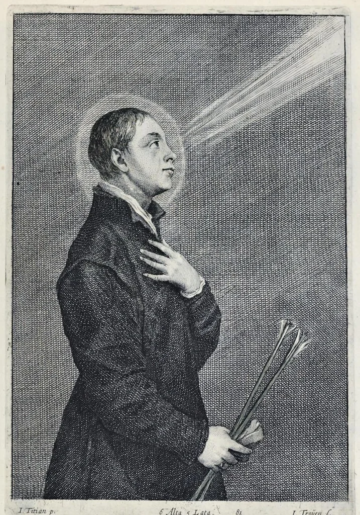An illustration from Theatrvm pictorivm : in quo exhibentur ipsius manu delineatæ, eiusque curâ in æs incise picturæ, archetipæ Italicæ, quas ipse ser.mus Archdux in pinacothecam suam Bruxellis collegit, 1684, leaf 138