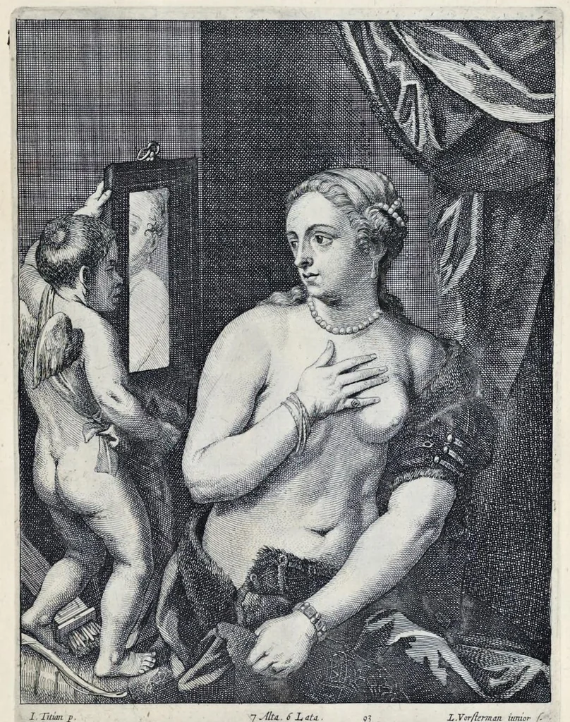 An illustration from Theatrvm pictorivm : in quo exhibentur ipsius manu delineatæ, eiusque curâ in æs incise picturæ, archetipæ Italicæ, quas ipse ser.mus Archdux in pinacothecam suam Bruxellis collegit, 1684, leaf 160