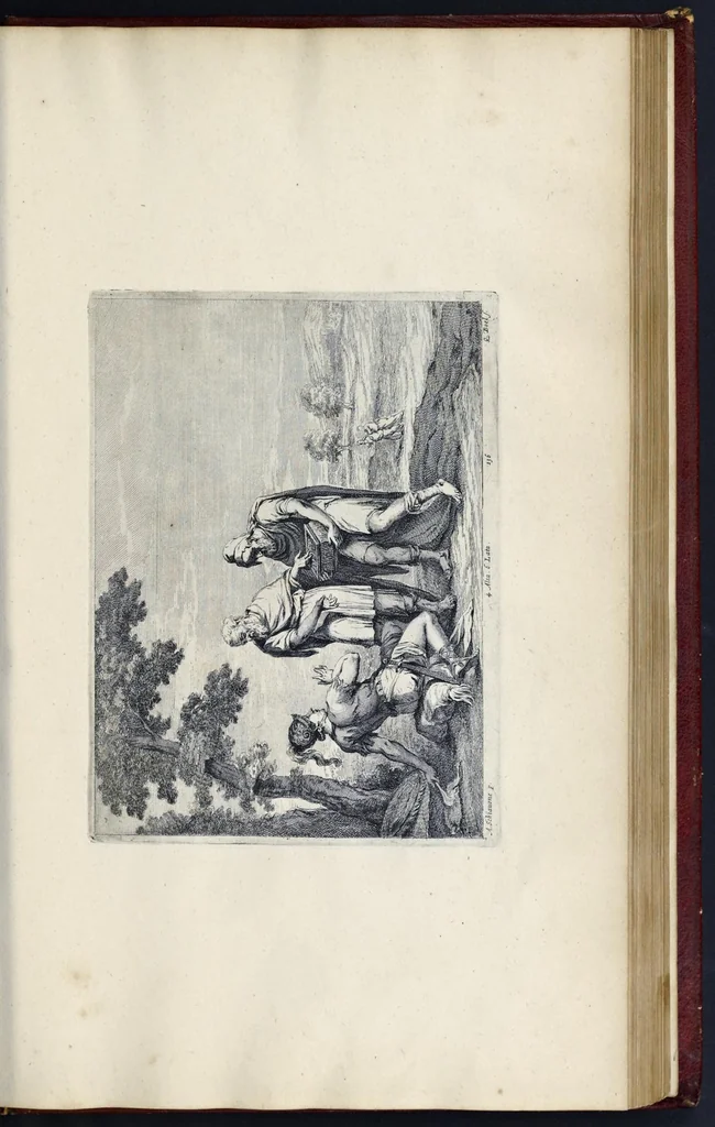 An illustration from Theatrvm pictorivm : in quo exhibentur ipsius manu delineatæ, eiusque curâ in æs incise picturæ, archetipæ Italicæ, quas ipse ser.mus Archdux in pinacothecam suam Bruxellis collegit, 1684, leaf 250