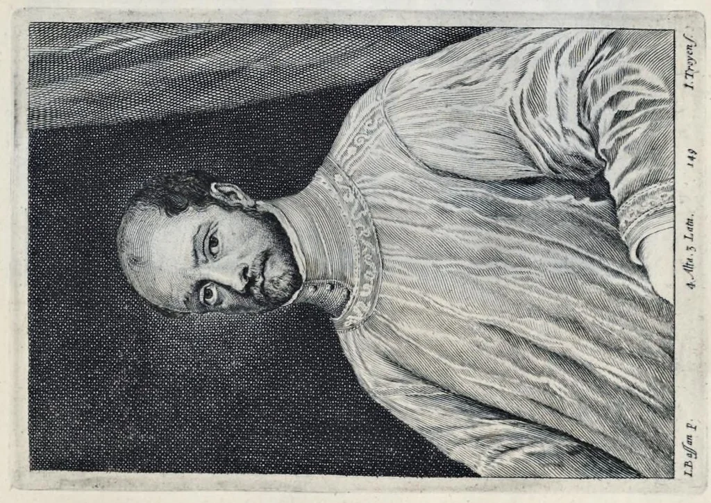 An illustration from Theatrvm pictorivm : in quo exhibentur ipsius manu delineatæ, eiusque curâ in æs incise picturæ, archetipæ Italicæ, quas ipse ser.mus Archdux in pinacothecam suam Bruxellis collegit, 1684, leaf 272