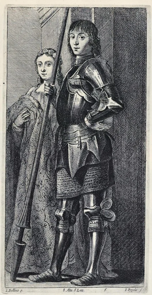 An illustration from Theatrvm pictorivm : in quo exhibentur ipsius manu delineatæ, eiusque curâ in æs incise picturæ, archetipæ Italicæ, quas ipse ser.mus Archdux in pinacothecam suam Bruxellis collegit, 1684, leaf 28