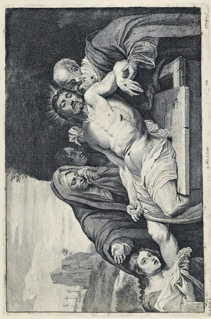 An illustration from Theatrvm pictorivm : in quo exhibentur ipsius manu delineatæ, eiusque curâ in æs incise picturæ, archetipæ Italicæ, quas ipse ser.mus Archdux in pinacothecam suam Bruxellis collegit, 1684, leaf 448