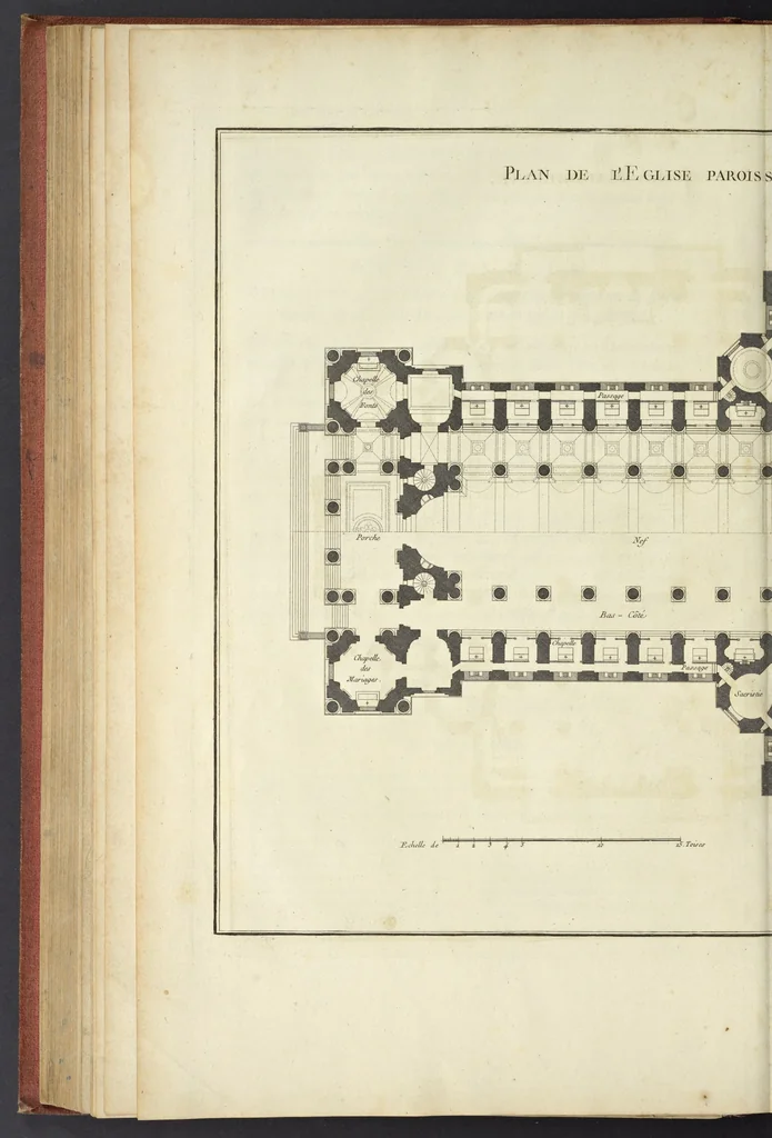 An illustration from Monumens érigés en France à la gloire de Louis XV : précédés d'un tableau du progrès des arts & des sciences sous ce règne, ainsi que d'une description des honneurs & des monumens de gloire accordés aux grands hommes, tant chez les anciens que chez les modernes : et suivis d'un choix des principaux projets qui ont été proposés, pour placer la statue du roi dans les différens quartiers de Paris, 1767, leaf 159