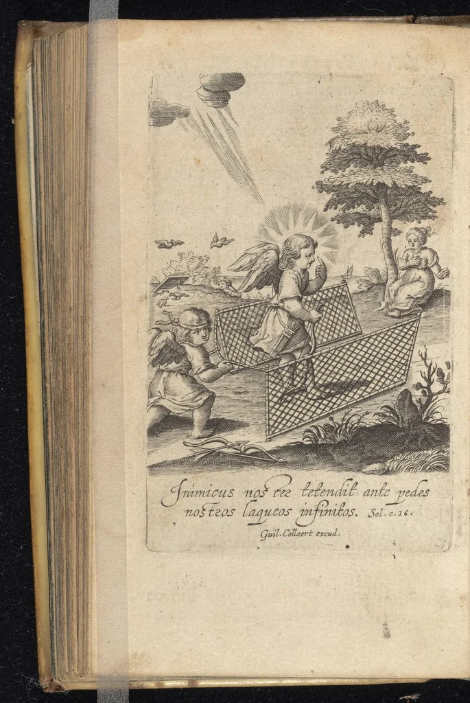 An illustration from Flammulae amoris, S.P. Augustini versibus et iconibus exornatae, 1629, leaf 197