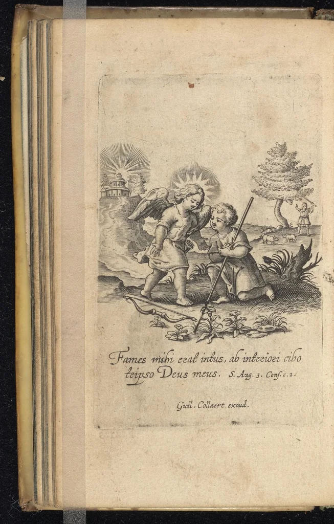 An illustration from Flammulae amoris, S.P. Augustini versibus et iconibus exornatae, 1629, leaf 69