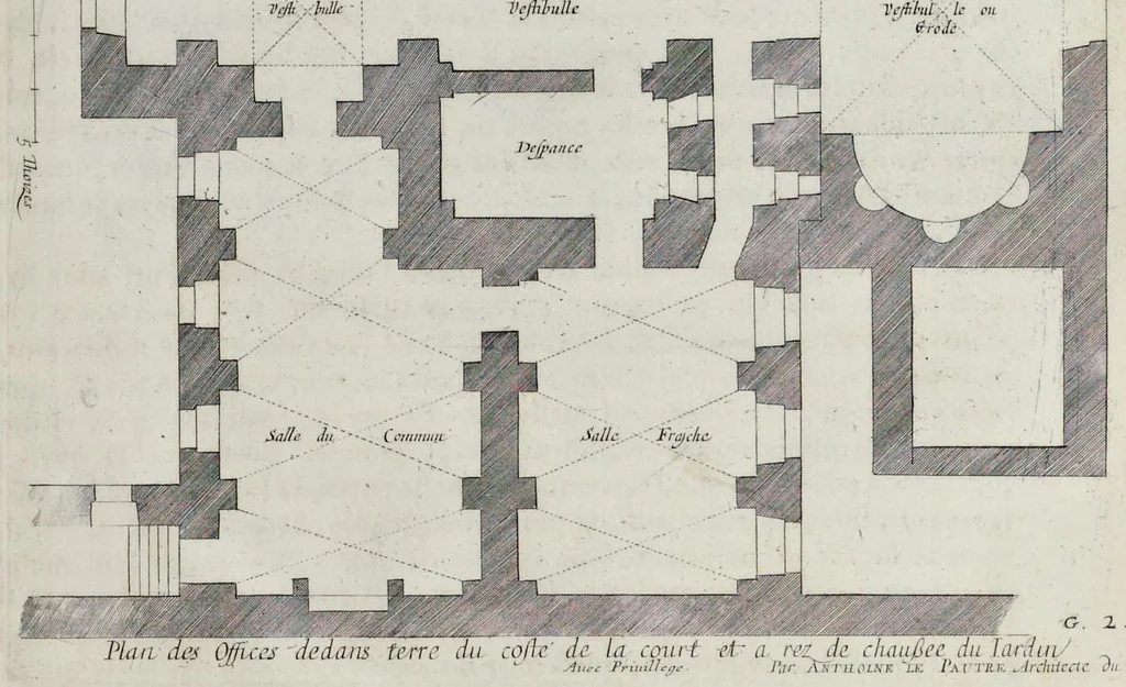 An illustration from Les oeuvres d'architecture d'Anthoine Le Pautre, 1652, leaf 160