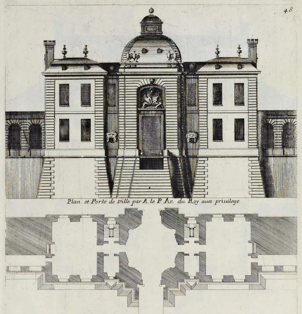 An illustration from Les oeuvres d'architecture d'Anthoine Le Pautre, 1652, leaf 186