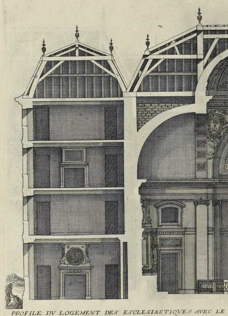 An illustration from Les oeuvres d'architecture d'Anthoine Le Pautre, 1652, leaf 231