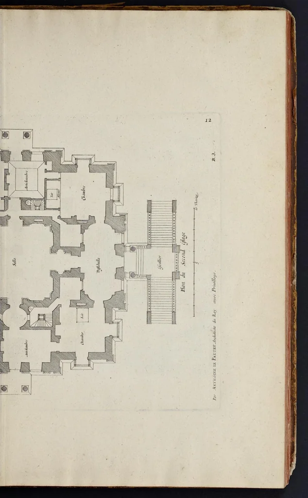 An illustration from Les oeuvres d'architecture d'Anthoine Le Pautre, 1652, leaf 54