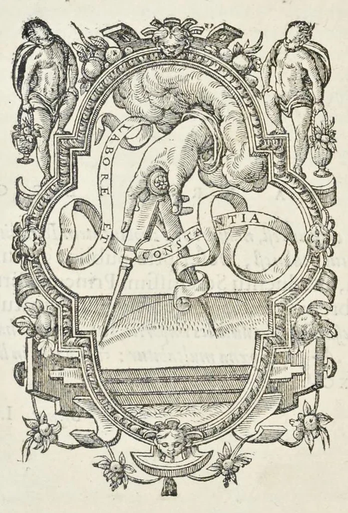 An illustration from Descriptio pvblicae gratvlationis, spectacvlorvm et lvdorvm in adventv Sereniss. Principis Ernesti Archidvcis Avstriae ... an. M.D.XCIIII. XVIII. kal. Ivlias, aliisqve diebvs Antverpiae editorvm : cvi est praefixa de Belgij principatu a romano in ea prouincia imperio ad nostra us[que] tempora breuis narratio ... : cum carmine panegyrico in eiusdem Principis Ernesti ... aduentum : accessit denique oratio funebris in Archiducis Ernesti obitum ijsdem prouincijs luctuosissimum, 1595, leaf 181