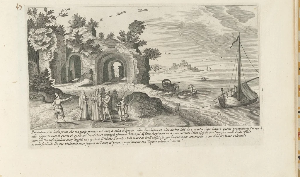 An illustration from Vestigi delle antichità di Roma, Tivoli, Pozzvolo et altri lvochi, 1660, leaf 94