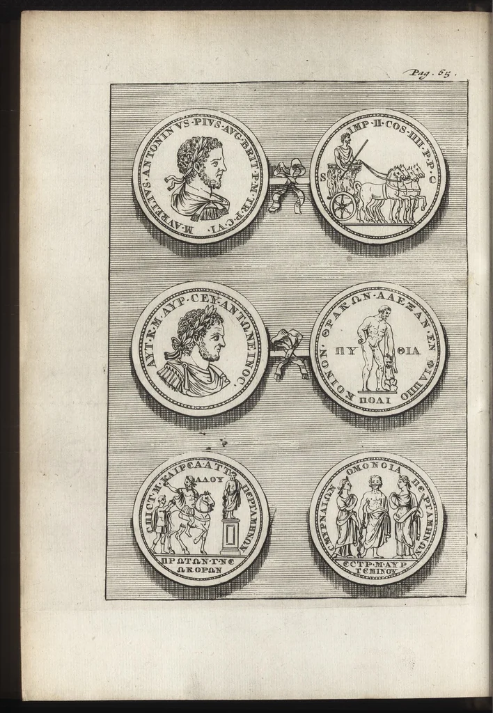An illustration from Selectiora numismata in ære maximi moduli e museo illustrissimi D.D. Francisci de Camps, 1695, leaf 137