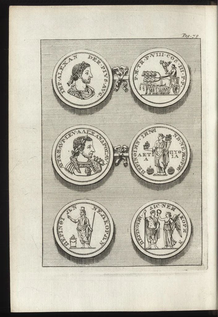 An illustration from Selectiora numismata in ære maximi moduli e museo illustrissimi D.D. Francisci de Camps, 1695, leaf 161