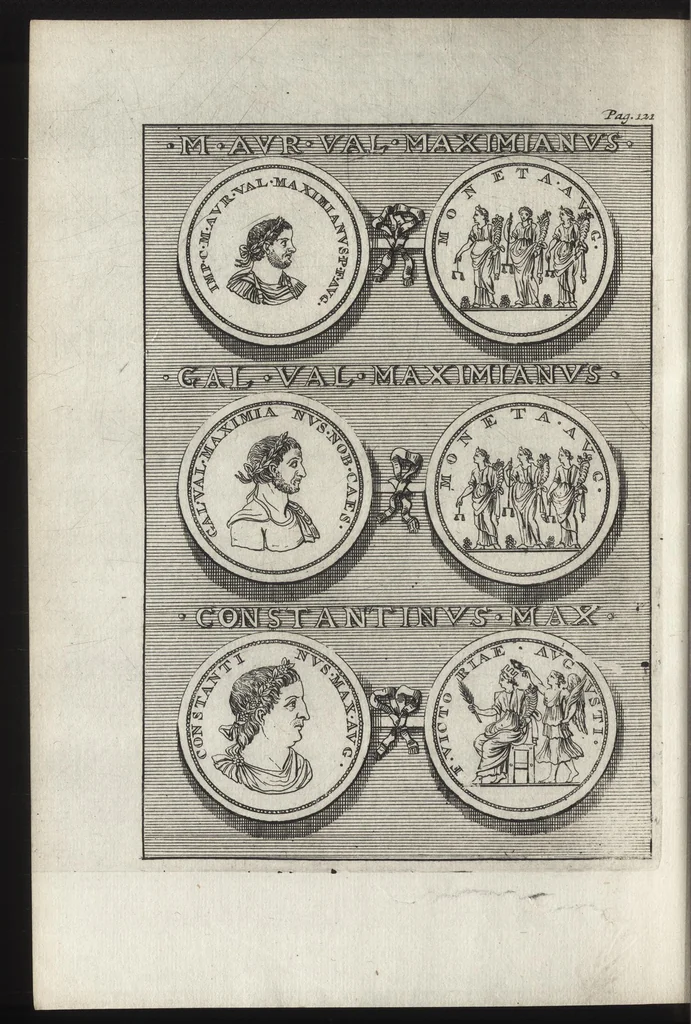 An illustration from Selectiora numismata in ære maximi moduli e museo illustrissimi D.D. Francisci de Camps, 1695, leaf 241