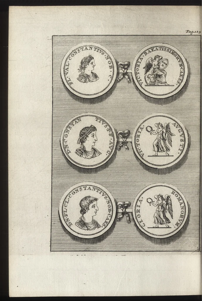 An illustration from Selectiora numismata in ære maximi moduli e museo illustrissimi D.D. Francisci de Camps, 1695, leaf 249