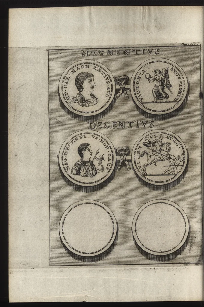 An illustration from Selectiora numismata in ære maximi moduli e museo illustrissimi D.D. Francisci de Camps, 1695, leaf 259