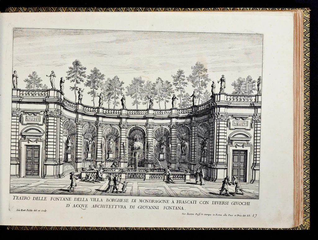 An illustration from Le fontane di Roma nelle piazze e lvoghi pvblici della città : con li loro prospetti, come sono al presente, 1691, leaf 104