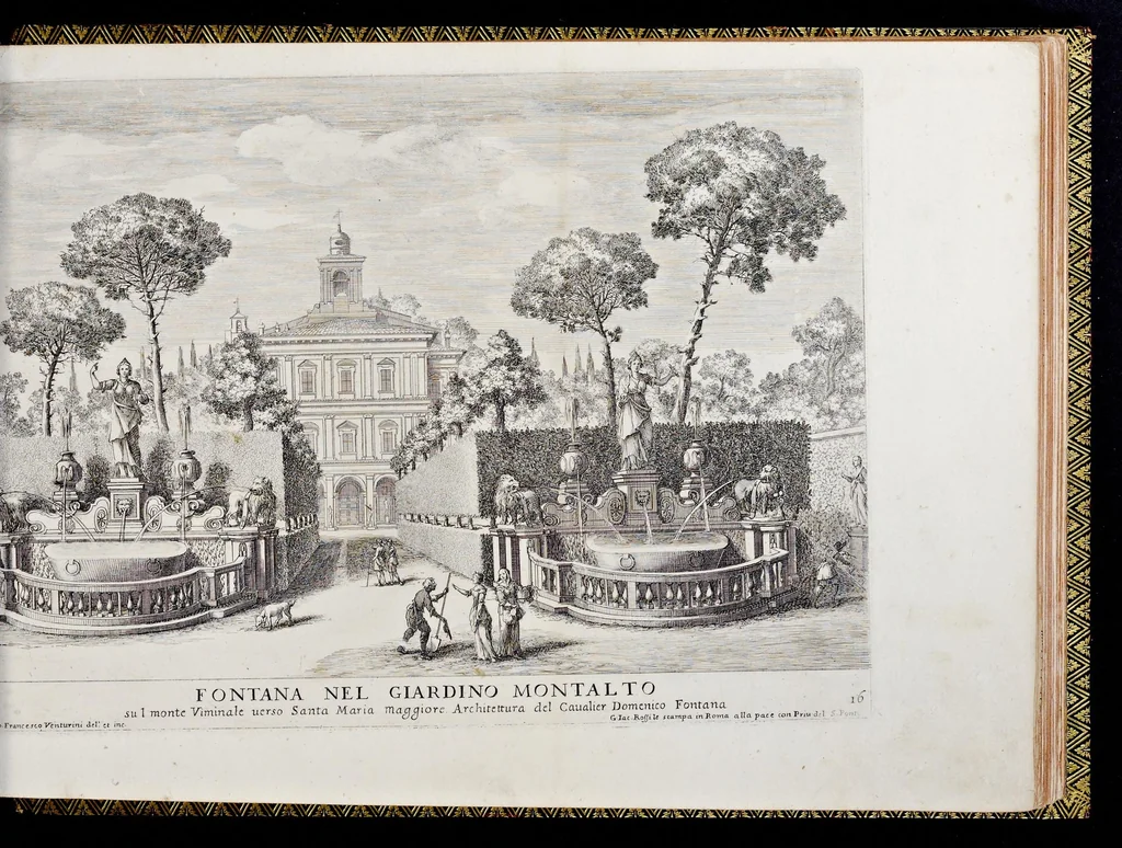 An illustration from Le fontane di Roma nelle piazze e lvoghi pvblici della città : con li loro prospetti, come sono al presente, 1691, leaf 138