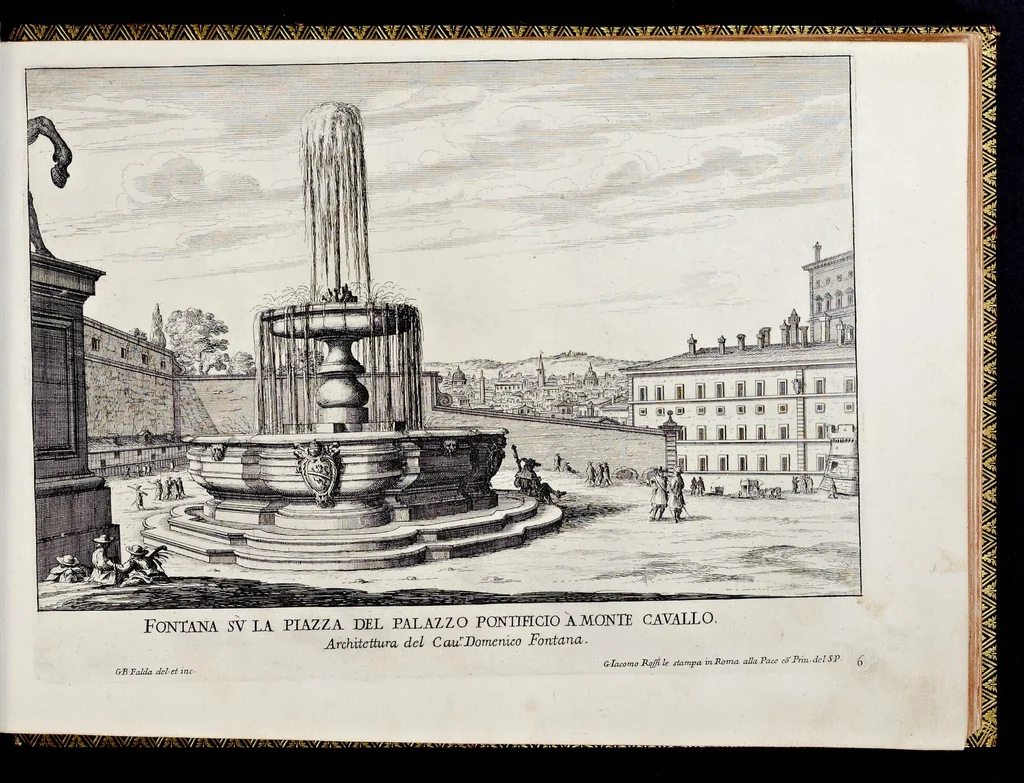 An illustration from Le fontane di Roma nelle piazze e lvoghi pvblici della città : con li loro prospetti, come sono al presente, 1691, leaf 16