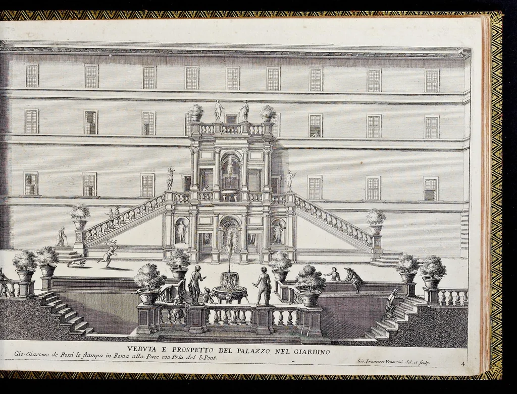 An illustration from Le fontane di Roma nelle piazze e lvoghi pvblici della città : con li loro prospetti, come sono al presente, 1691, leaf 170