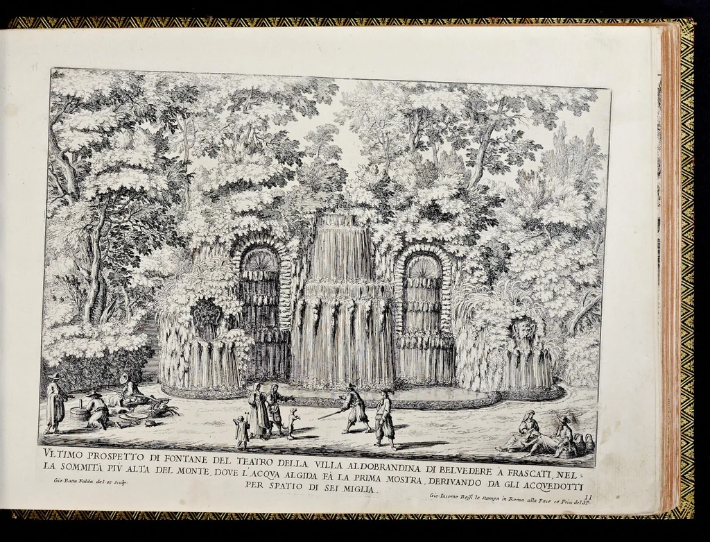 An illustration from Le fontane di Roma nelle piazze e lvoghi pvblici della città : con li loro prospetti, come sono al presente, 1691, leaf 92