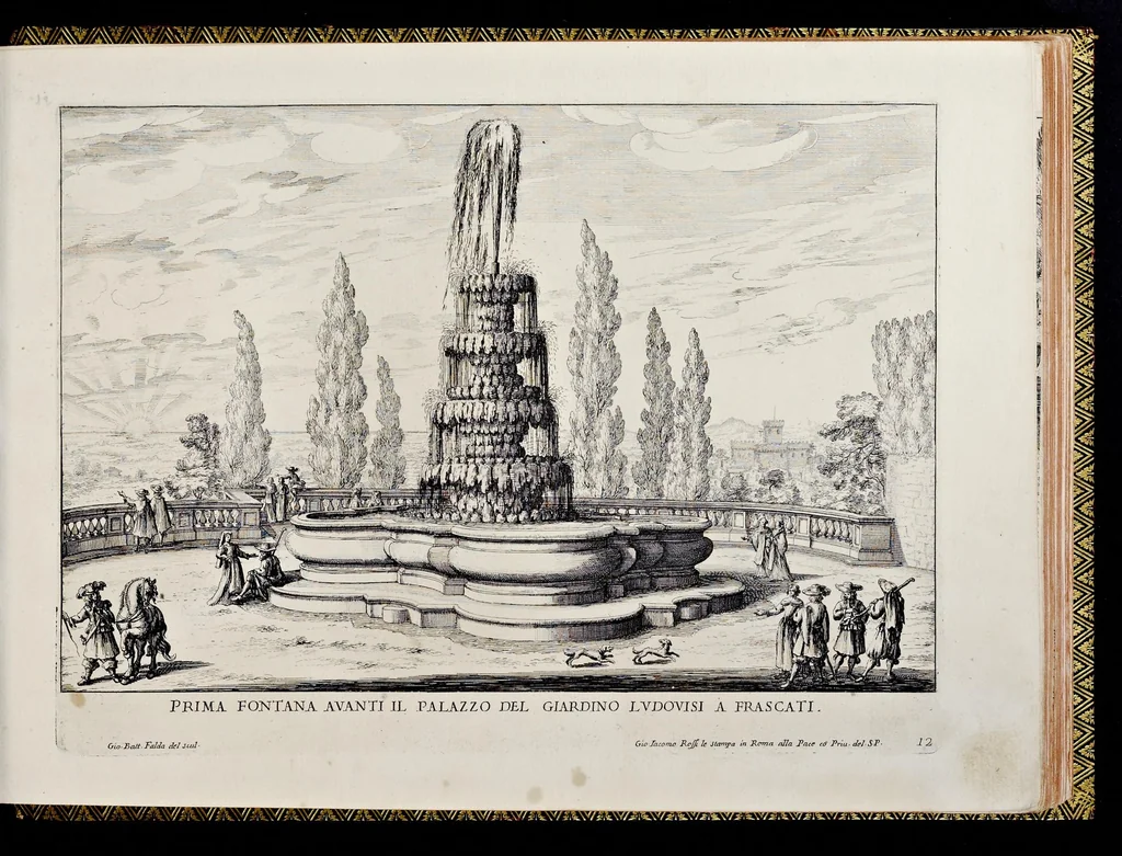 An illustration from Le fontane di Roma nelle piazze e lvoghi pvblici della città : con li loro prospetti, come sono al presente, 1691, leaf 94