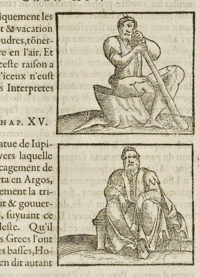An illustration from Les hieroglyphiques de Ian-Pierre Valerian, vulgairement nommé Pierius. Autrement, commentaires des lettres et figures sacrées des Aegyptiens & autres nations. Oeuure reduicte en cinquante huict liures, ausquels sont adjoincts deux autres, 1615, leaf 461