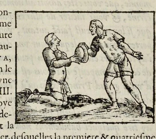 An illustration from Les hieroglyphiques de Ian-Pierre Valerian, vulgairement nommé Pierius. Autrement, commentaires des lettres et figures sacrées des Aegyptiens & autres nations. Oeuure reduicte en cinquante huict liures, ausquels sont adjoincts deux autres, 1615, leaf 567