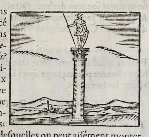 An illustration from Les hieroglyphiques de Ian-Pierre Valerian, vulgairement nommé Pierius. Autrement, commentaires des lettres et figures sacrées des Aegyptiens & autres nations. Oeuure reduicte en cinquante huict liures, ausquels sont adjoincts deux autres, 1615, leaf 706