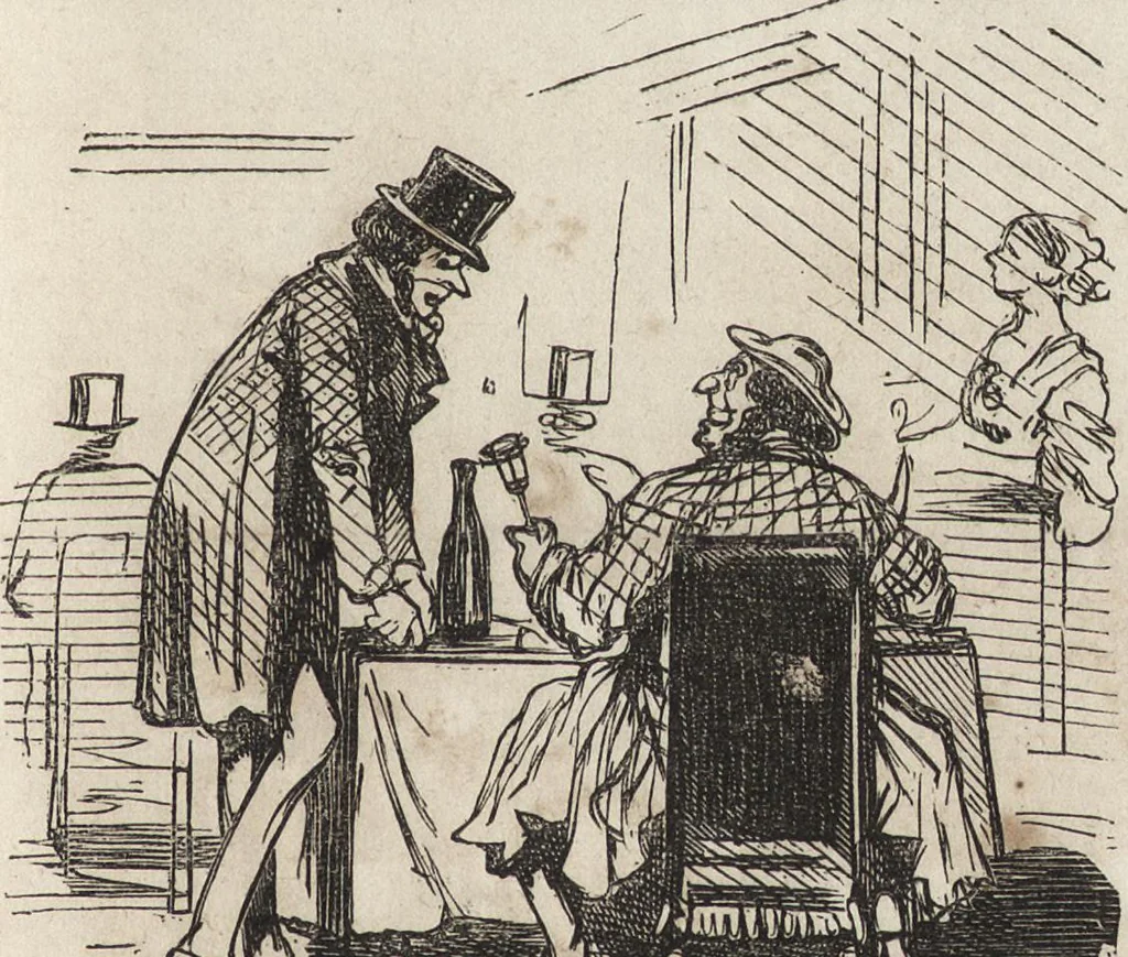 An illustration from Olla-Podrida, 1859, leaf 10