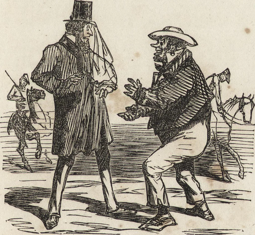 An illustration from Olla-Podrida, 1859, leaf 12