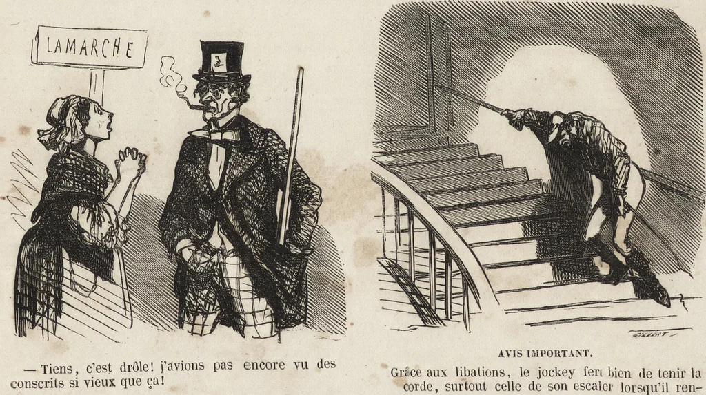 An illustration from Olla-Podrida, 1859, leaf 14