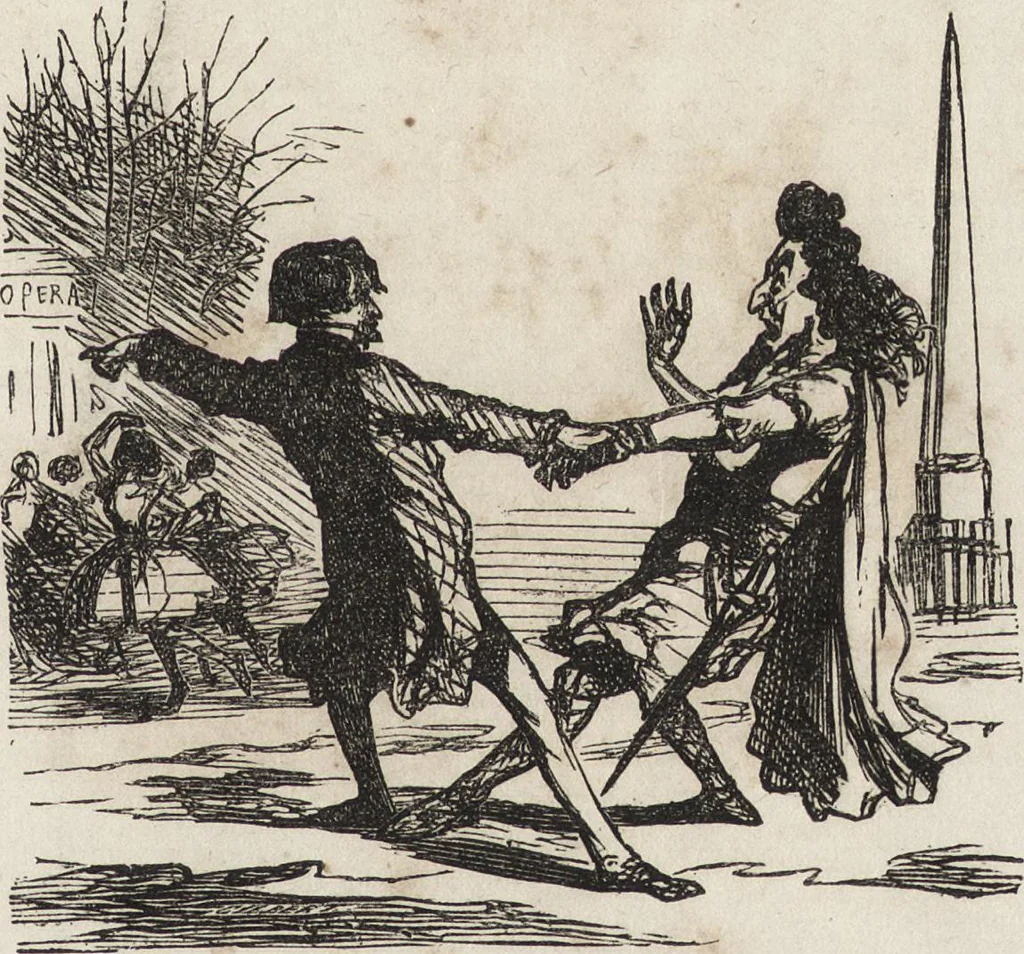 An illustration from Olla-Podrida, 1859, leaf 26