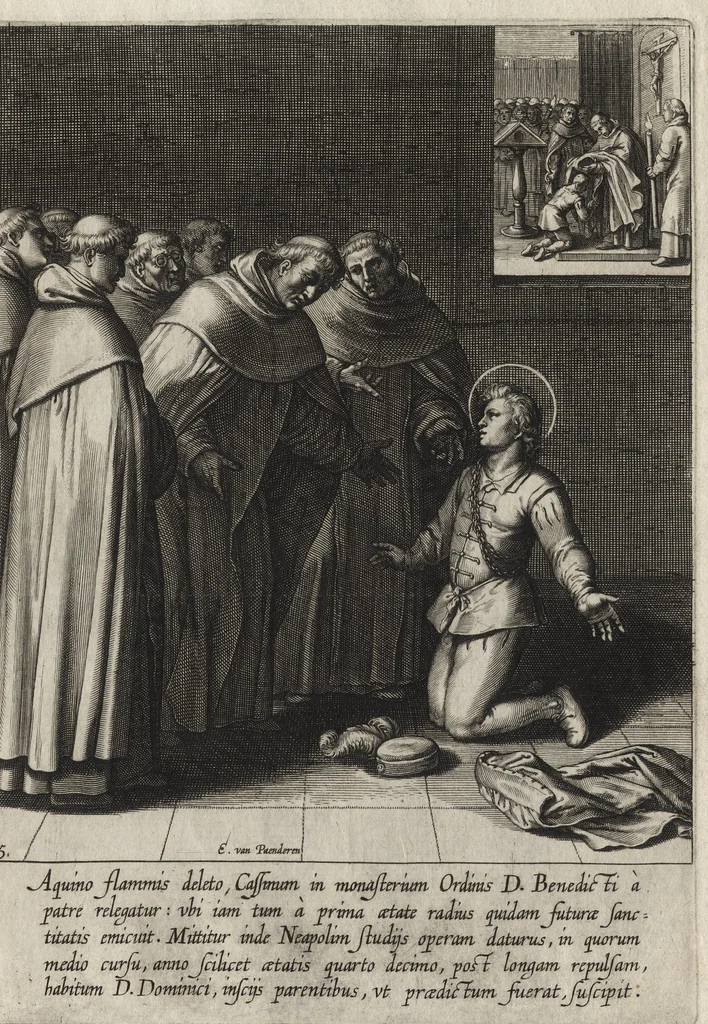 An illustration from Vita D. Thomae Aquinatis Othonis VaenI ingenio et manu delineata, 1610, leaf 18