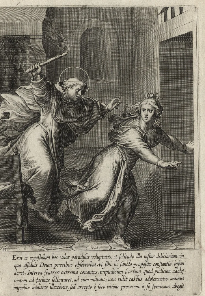 An illustration from Vita D. Thomae Aquinatis Othonis VaenI ingenio et manu delineata, 1610, leaf 30