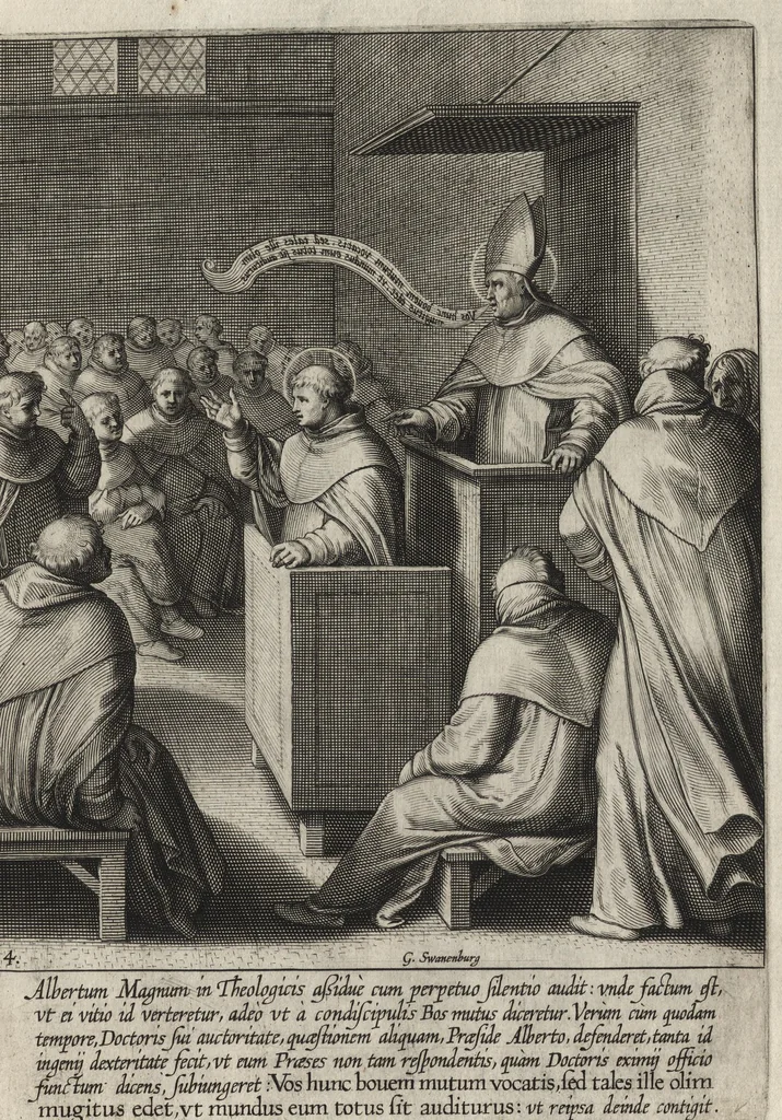 An illustration from Vita D. Thomae Aquinatis Othonis VaenI ingenio et manu delineata, 1610, leaf 36