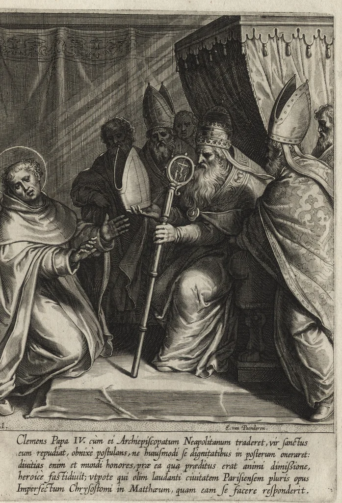 An illustration from Vita D. Thomae Aquinatis Othonis VaenI ingenio et manu delineata, 1610, leaf 50