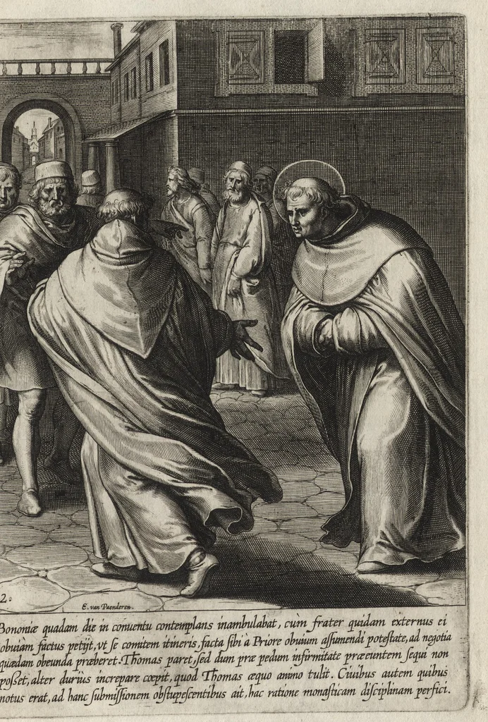 An illustration from Vita D. Thomae Aquinatis Othonis VaenI ingenio et manu delineata, 1610, leaf 52