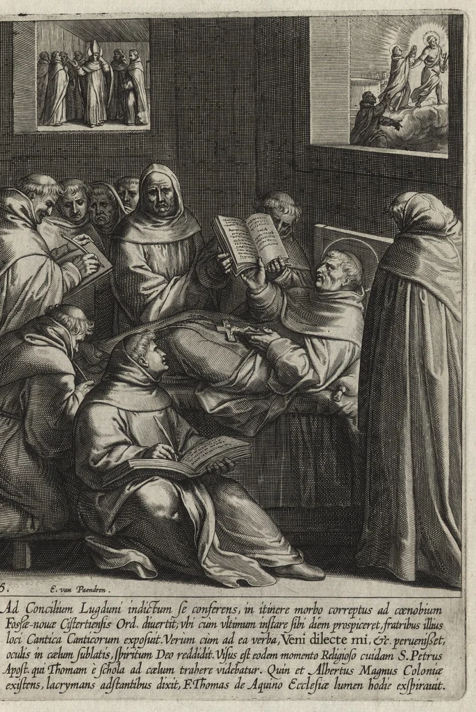 An illustration from Vita D. Thomae Aquinatis Othonis VaenI ingenio et manu delineata, 1610, leaf 58