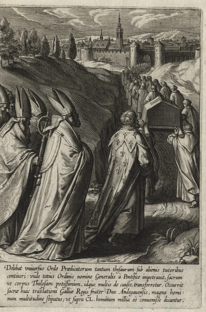 An illustration from Vita D. Thomae Aquinatis Othonis VaenI ingenio et manu delineata, 1610, leaf 66